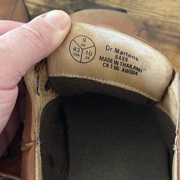 Dr. Martens Jim Air Brown Leather Oxfords - Men’s Size 10 - Picture 13 of 14